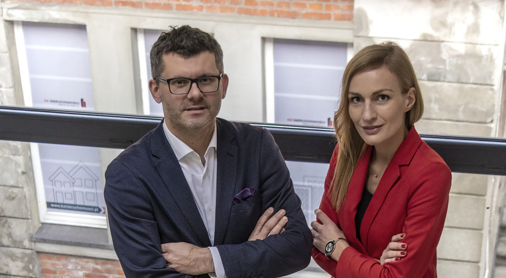 Wspólnicy KZ Nieruchomości: Marcin Zamojda i Magdalena Kittel. Fot. Marcin Maziarz