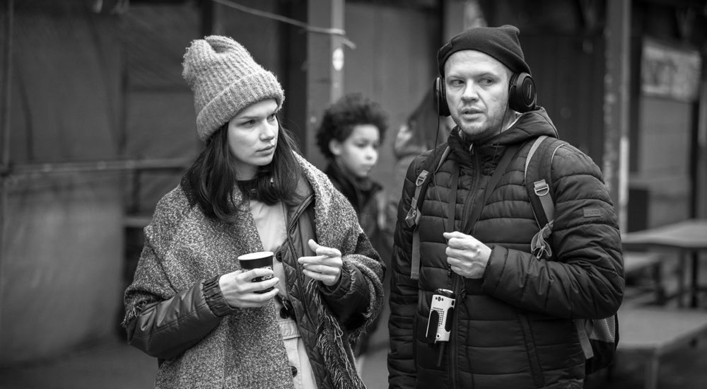 Anna Bieżyńska i Tomasz Janczar na planie filmu „Echo”. Fot. Zbigniew Komorowski