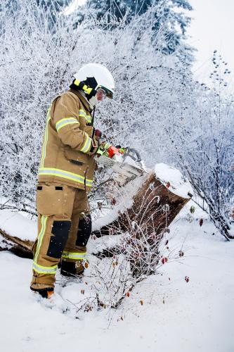 Zimowa sesja OSP Szydłowo. Fot. Filip Śliwiński